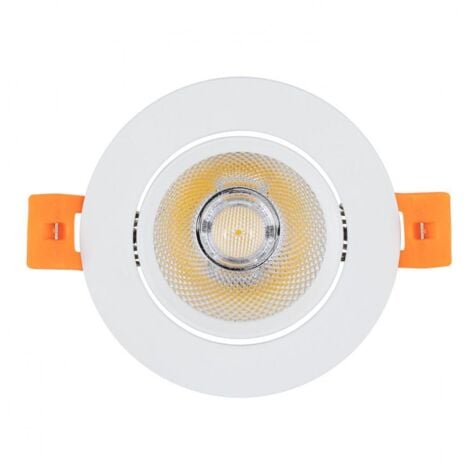 Foco Downlight LED 7W Circular Regulable COB CRI90 Corte Ø 70 mm 2700K Blanco Cálido