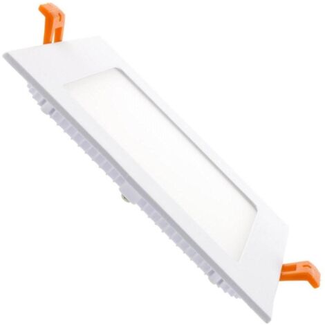Placa LED 6W Cuadrada SuperSlim Corte 105x105 mm 3000K Blanco Cálido