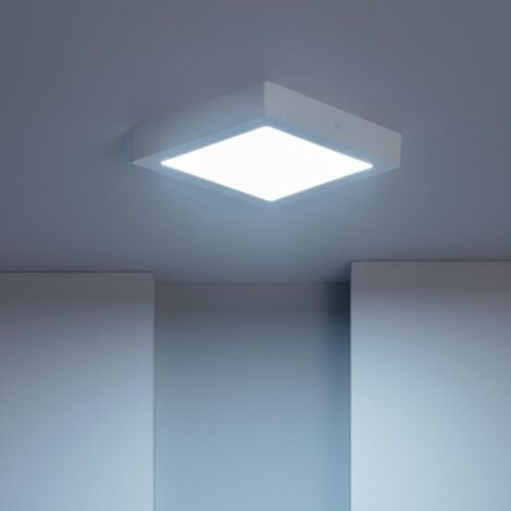 Plafón LED 18W Cuadrado 225x225 mm 6000K Blanco Frío