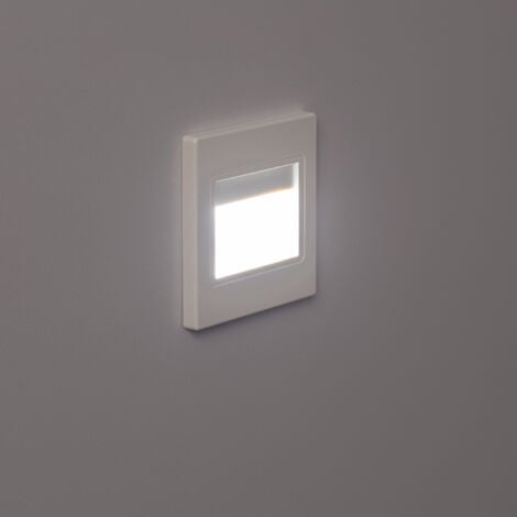 Baliza LED 1.5W Empotrable Pared Blanco Randy 4000K Blanco Neutro