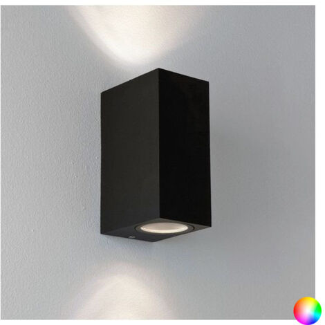 Aplique de Pared Exterior Aluminio Iluminación Doble Cara Plata Miseno