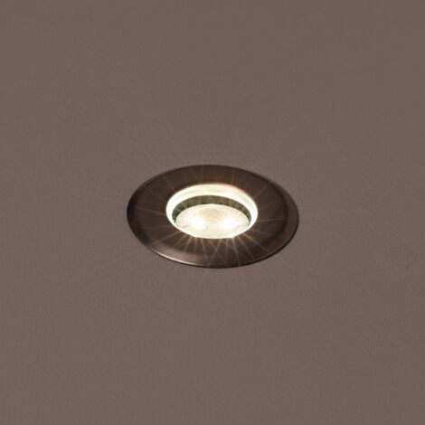 Foco Exterior LED Empotrable Suelo Mini 3000K Blanco Cálido