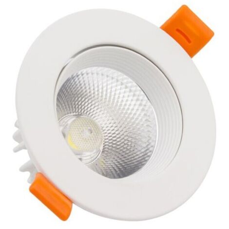 Foco Downlight LED 9W Circular COB CRI90 Corte Ø 90 mm No Flicker 5000K Blanco Frío