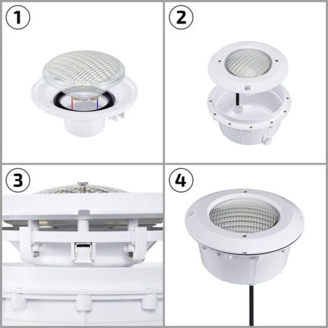 Bombilla Piscina LED Sumergible 12V AC/DC 18W IP68 PAR56 6500K Blanco Frío