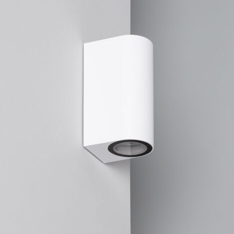 Aplique de Pared Exterior Iluminación Doble Cara Gala Blanco Blanco