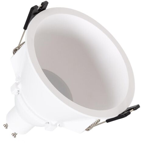 Foco Downlight Cónico GU10 6W Corte Ø 85 mm PC No Flicker 6500K Blanco Blanco Frío