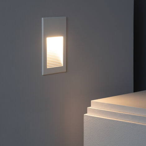 Baliza Exterior LED 5W Empotrable Pared Blanco Olite 4000K Blanco Neutro