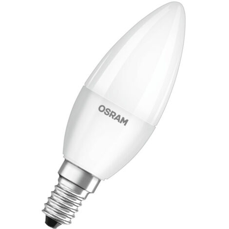 Bombilla LED E14 Casquillo Fino 4.9W 470 lm C37 OSRAM Parathom Value Classic 4052899326453 6500K Blanco Frío