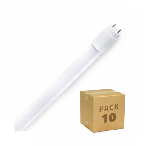 Tubo LED T5 115 cm Cristal Conexión Dos Laterales 16W (Pack 10 un) No Flicker 3000K Blanco Cálido No