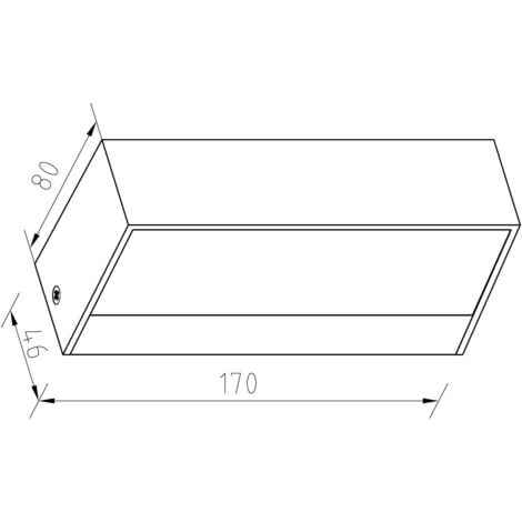 Aplique de Pared Exterior LED 9W Iluminación Doble Cara Galeo  6000K Blanco Frío