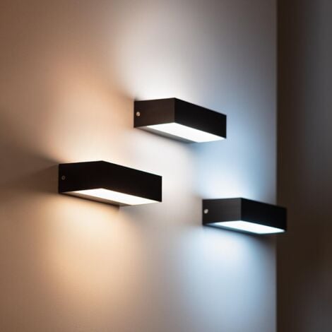 Aplique de Pared Exterior LED 9W Iluminación Doble Cara Galeo  6000K Blanco Frío