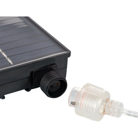 Tira LED Exterior Solar RGB 3V DC 30LED/m 5m IP65 Ancho 8mm Corte