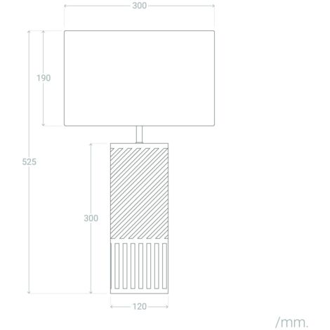 L Mpara De Mesa Metal Y Rafia Artemisa Beige