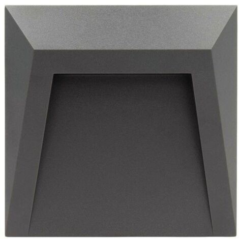 Baliza Exterior LED 1.5W Superficie Pared Antracita Clover 3000K Blanco Cálido