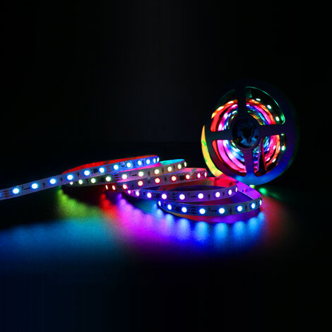 Tira de luz LED decorativa adhesiva COB de 1 m, 24 V y 8 mm de