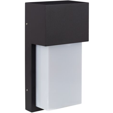 Aplique de Pared Exterior de Aluminio Etnea Negro