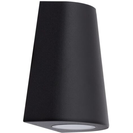 Aplique de Pared Exterior Aluminio Iluminación Doble Cara Magna Design Negro (1/5)