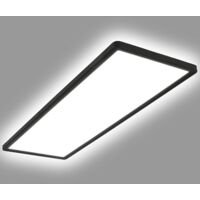 Plafón LED 24W Rectangular SwitchCCT Seleccionable 580x200 mm Doble Cara Negro Seleccionable (Cálido-Neutro-Frío)