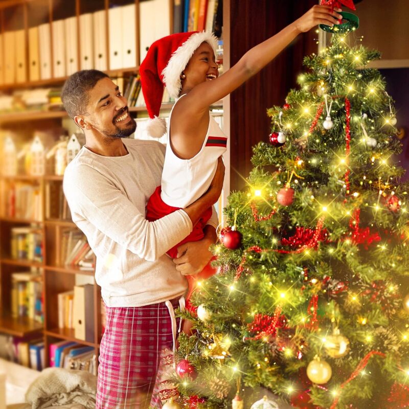 416 LED Christmas Tree Lights, 6.9FT×16 Strands Of String Lights Indoor - View #9