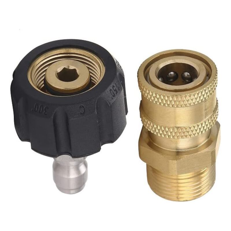 RIDGE WASHER Hochdruckreiniger-Adapter-Set, 3/8 Zoll Quick Connect, Edelstahl, 5000 PSI – 2er Pack