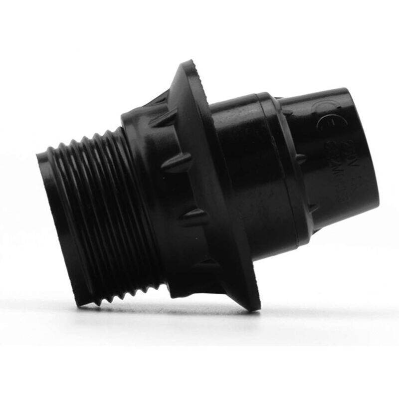 SES Bakelite E14 Lamp holder plain sockets white
