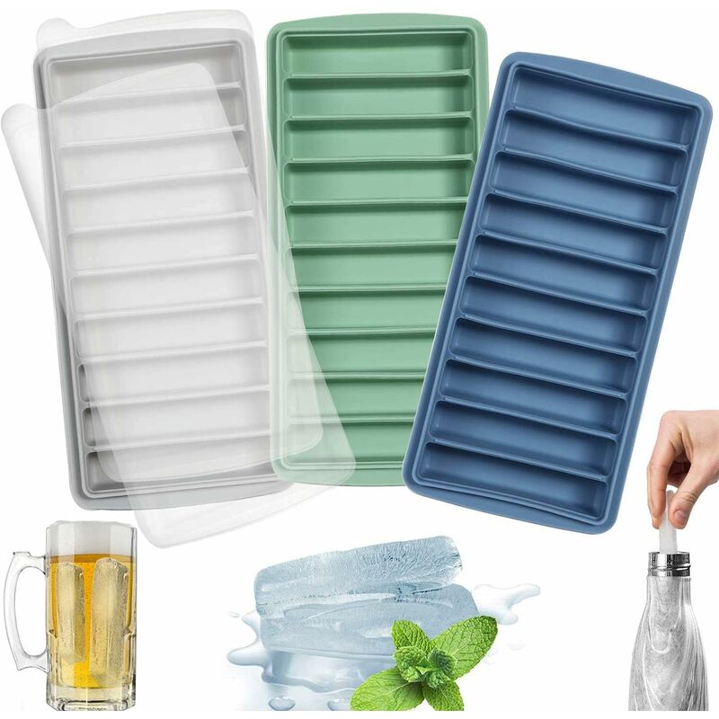 Silicone Multicolor Ice Tray Pack Of 4, 24.5 X 9 X 2 Cm