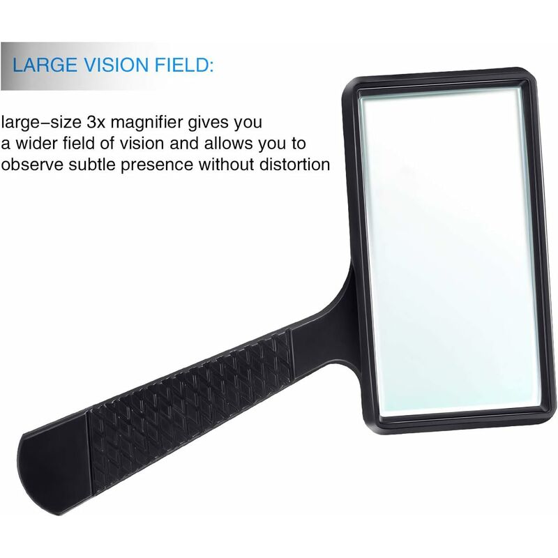 Handheld Magnifier, 5x 11x Tabletop Magnifying Glass With Folding