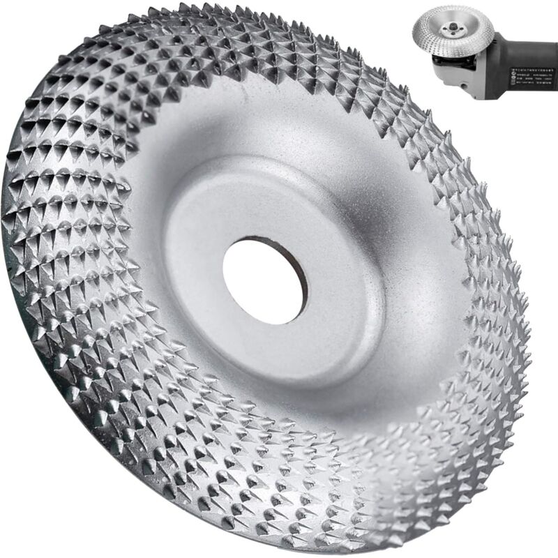 Angle Abrasive Wheel Wood Carving Discs for Grinder Grinding Grinder Discs 100mm Silver