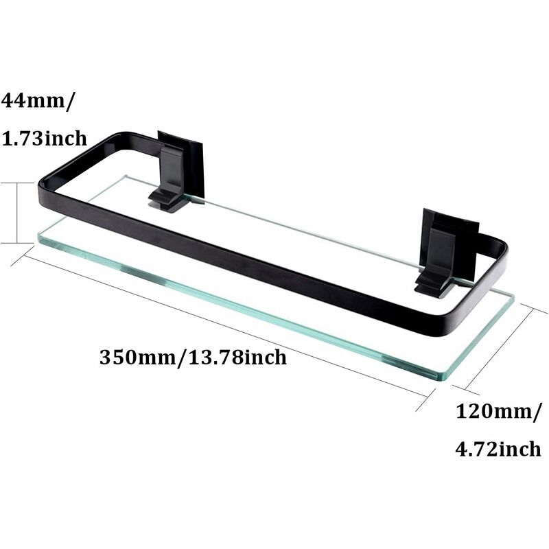 Bathroom Shelf With Towel Bar SFGSOWOR 20 Inch Bathroom Glass