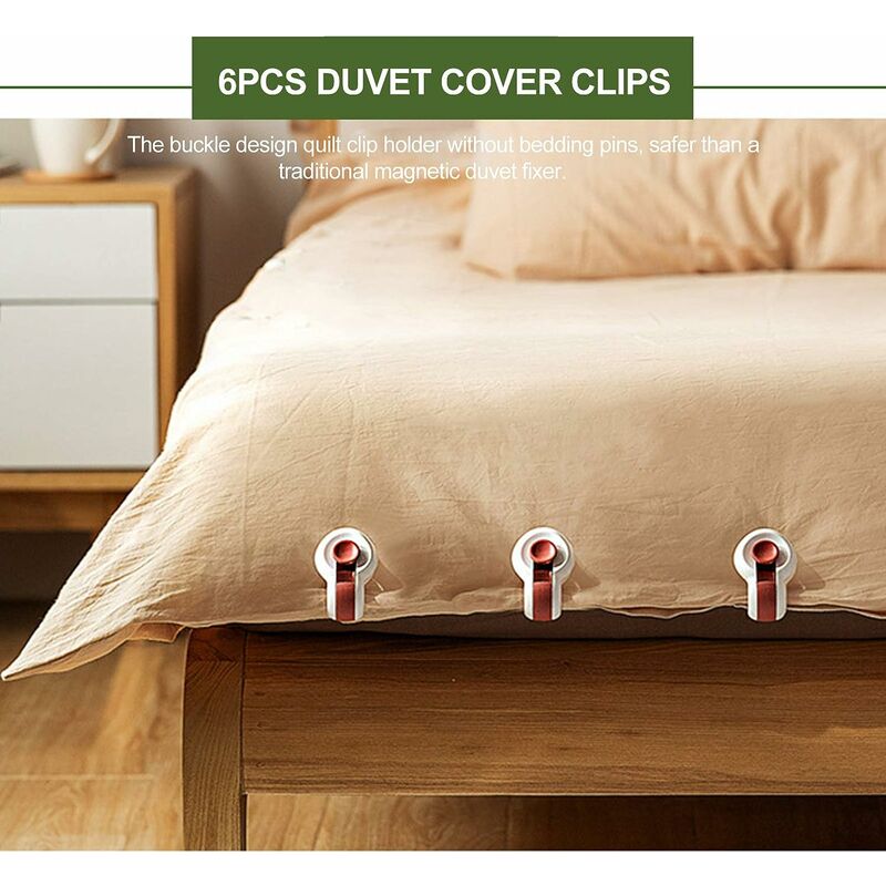 12pcs Bed Sheet Clips Bed Duvet Covers Holder Clamp Fastener Quilt Gripper  Pins