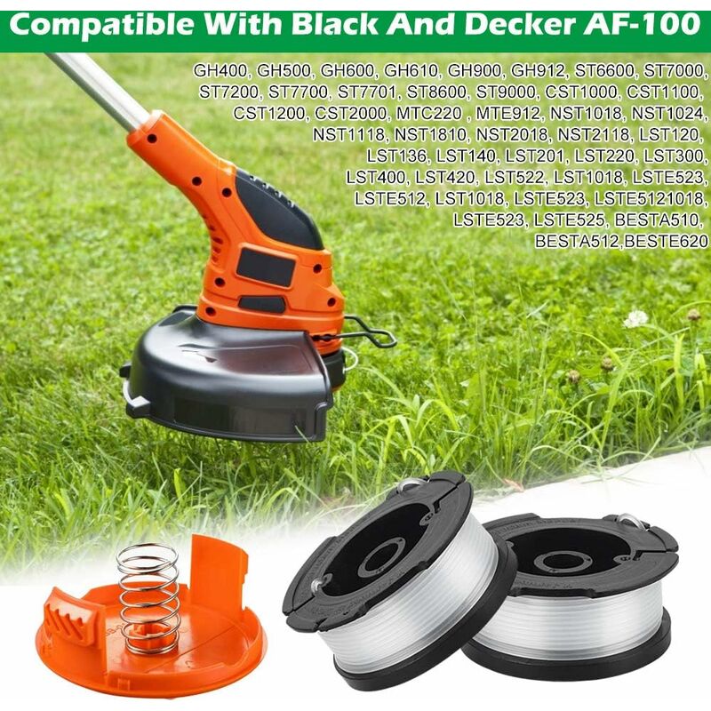 For Black & Decker Reflex Strimmer Spool Line MTC220 MTE912 NST1018 NST1024