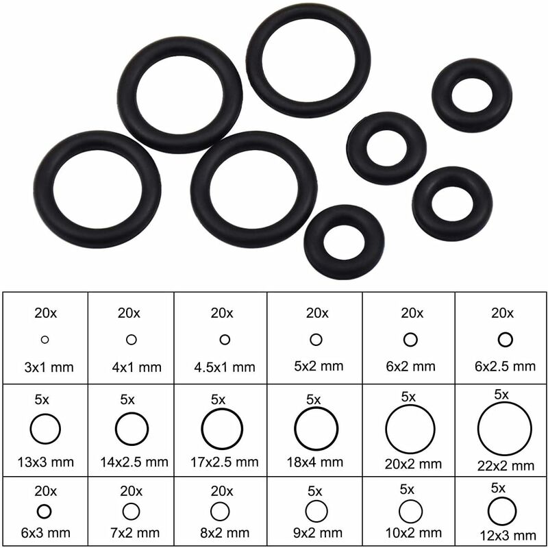 Mr O-Ring Small Parts - Size Chart O-Ring Sizing Chart, India | Ubuy