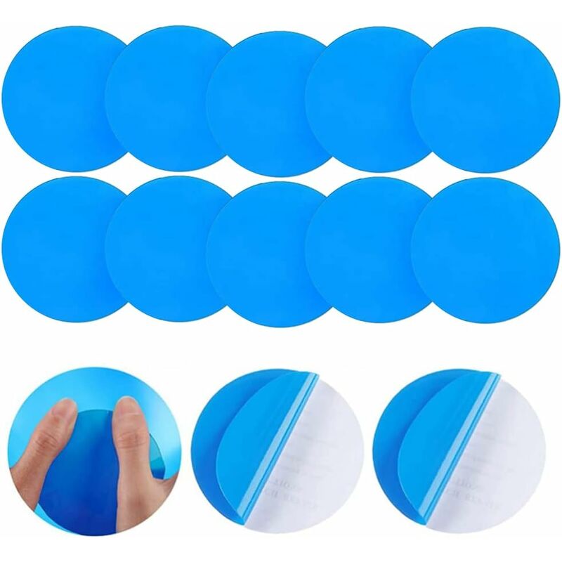 Pool Above Heavy Duty Vinyl Repair Patch Kit for Inflatables Boat Raft Kayak Air Beds, Size: 4 x 10, Blue