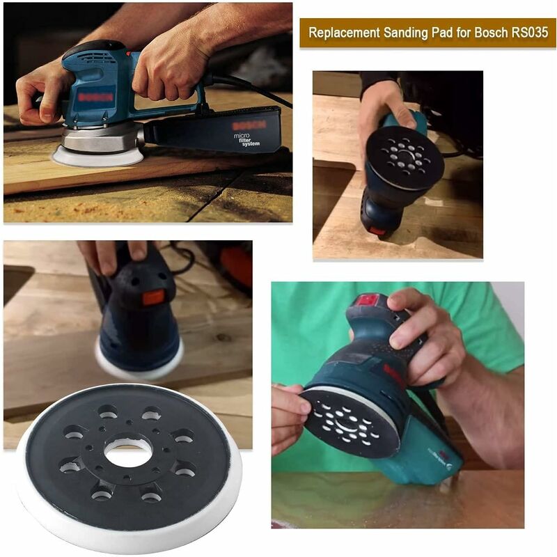 125 mm Sanding pad Compatible with Bosch PEX 220 A GEX 125 1 AE PEX 220 AE Skil 7402 7490 2 pieces