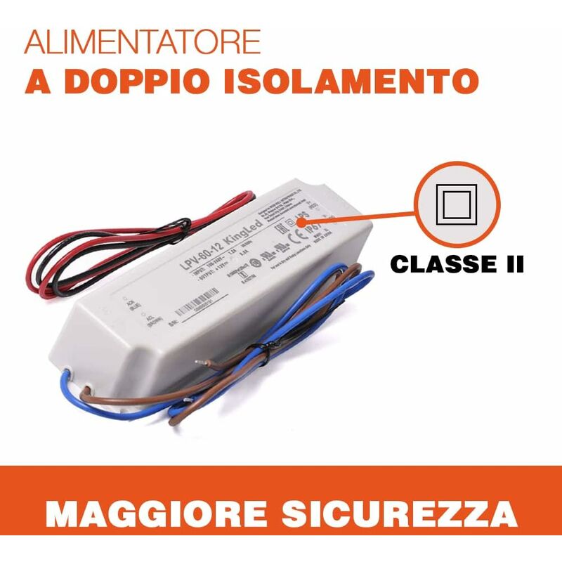 Alimentatore 12V 1,5A IP65 Waterproof