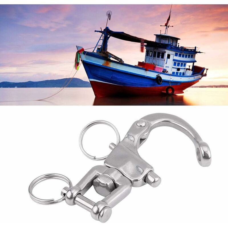 Rose-Swivel Swivel Snap Hook, 316 Stainless Steel Quick Links Quick Release  Spring Hook for Sailboat