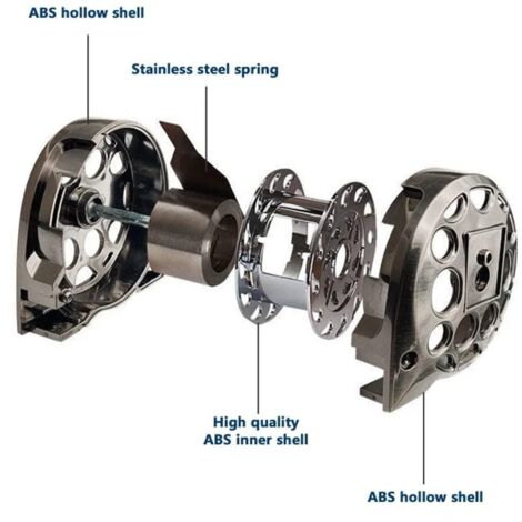 Stainless Steel Anti-corrosion Retractable Metric Ruler