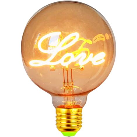 G95 Led Bulb 4W Dimmable 2000Kelvin 220-240V Love Edison Decorative Bulb E27 (1/5)