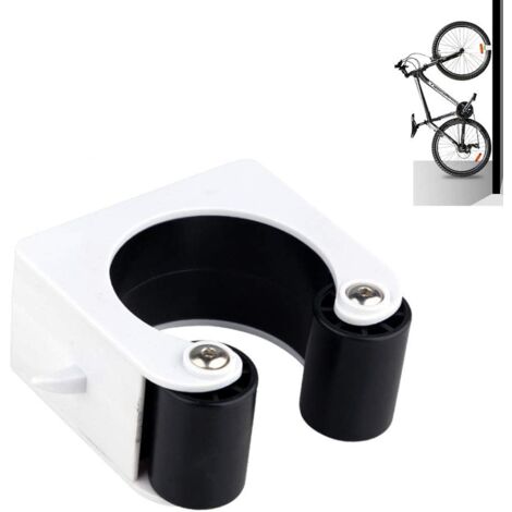 Bike Wall Mount, Bike Rack, Space Saving Wall Mount, Bike Rack Storage System, Indoor and Outdoor, for Road Bikes and Mountain Bikes (MTB, White 1pcs) (1/5)