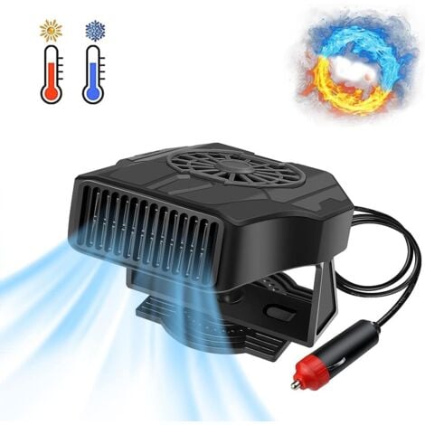Car Cabin Heater, Car Heating Fan, 2 in 1 Fan Heater Function