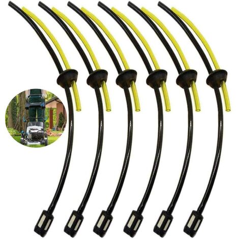 6pcs Fuel Pipe Joint, Universal Fuel Hose for Brush Cutter, Strimmer, Hedge Trimmer, Brushcutter (1/4)