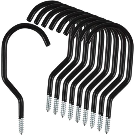 Pack of 10 Standard Stainless Steel Bike Storage Hooks (1/5)