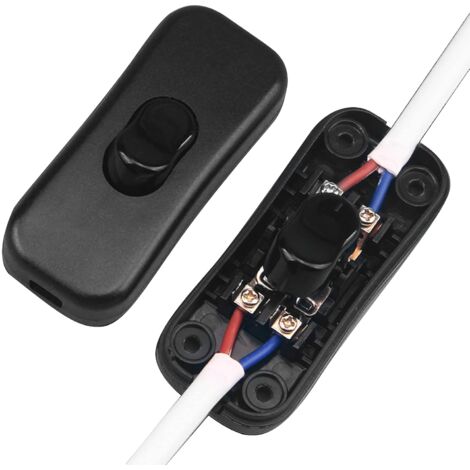 Rocker Switch, 4 Pcs Inline Switch Double Pole Inline Cord Switch 6A ...