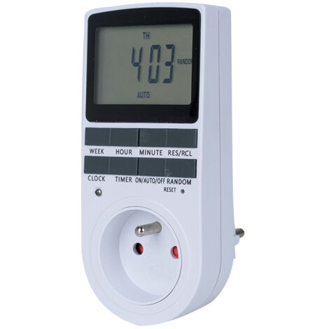 Socket Timer Panel Digital Programmable Socket, Daily/Weekly Digital Timer, Electrical ...