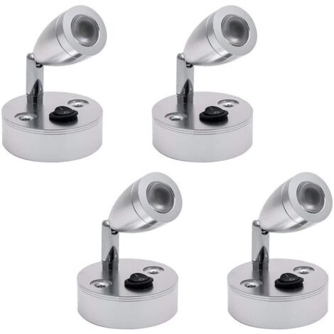 Interior Lighting Spot Lamp Auto LED Light 2pcs-RV Reading Light 3000K 180° Rotation for Camper Van Boat Caravan Vehicle Motorhome