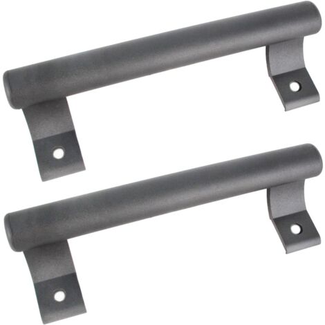 200mm Aluminum Sliding Door Handle Glass Door Handle for Balcony Bathroom Cabinet Door Handle Modern Metal Handle (2pcs Gray)