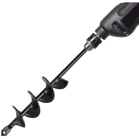 Garden Auger Drill，Garden Auger Drill Bit, Practical Planting Tool for Flower Planting Trees Shrubs - 4×22cm