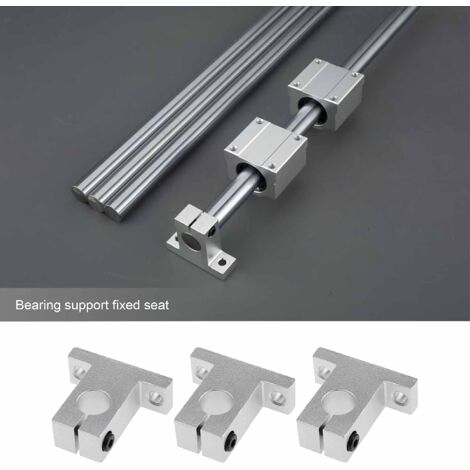 4 Pièces De Support Guidage Linéaire SK16 En Aluminium Pour Arbres De 16 Mm De Diamètre - Neuf