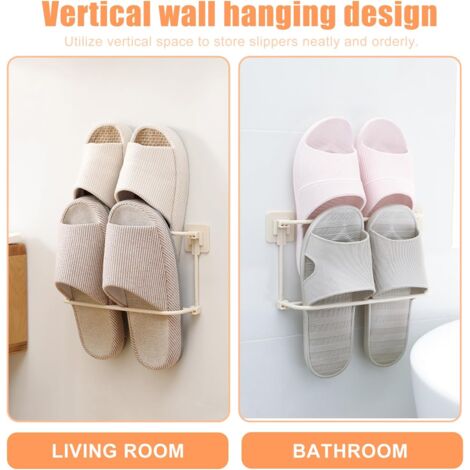 Shoe Rack, Foldable Wall Mounted Shoe Holder, Shoe Organizer Holder, 4pcs