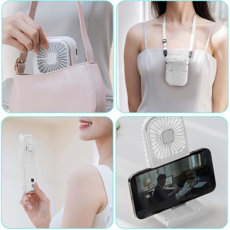 Portable Fan, Mini Portable Fan, Hand Held Fan, Small Personal Fan, Quiet USB Fan